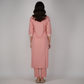 Embroidered V-Neck Straight Kurta