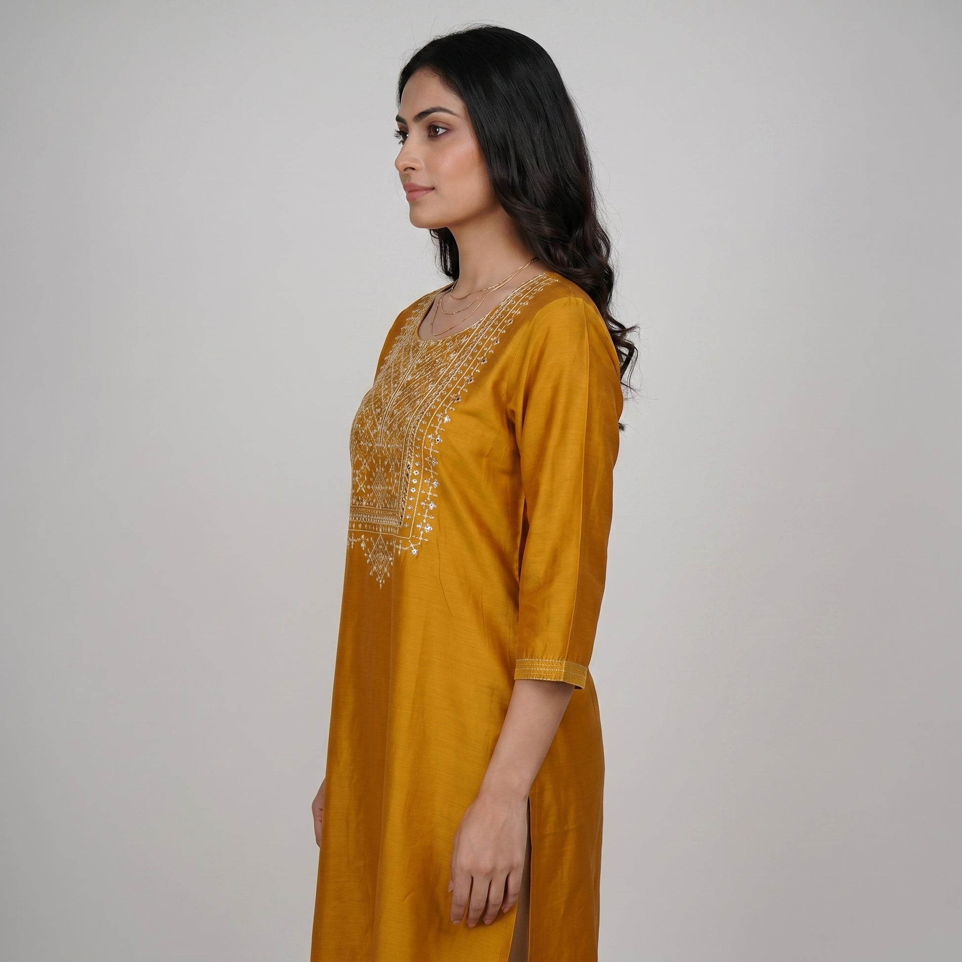 Embroidered Straight Kurta