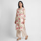 Printed V-Neck Straight Kurta