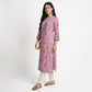 Cotton Printed V-Neck Kurta