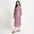 Cotton Printed V-Neck Kurta