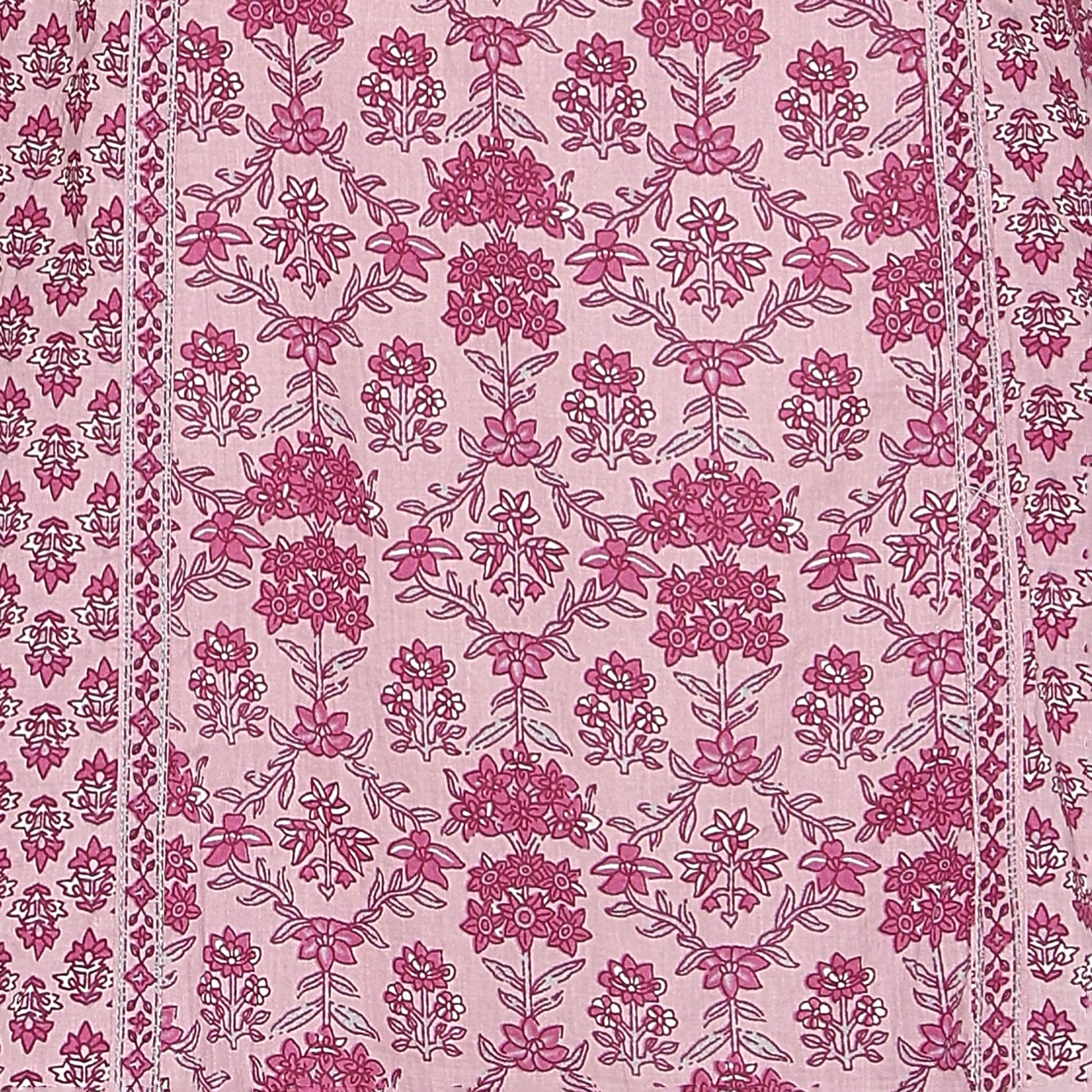 Cotton Printed V-Neck Kurta
