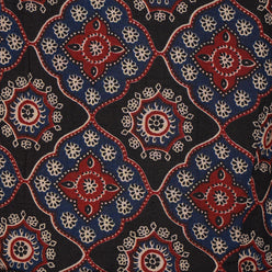 Cotton Printed V-Neck Straight Kurta