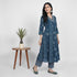Cotton Printed V-Neck Kurta