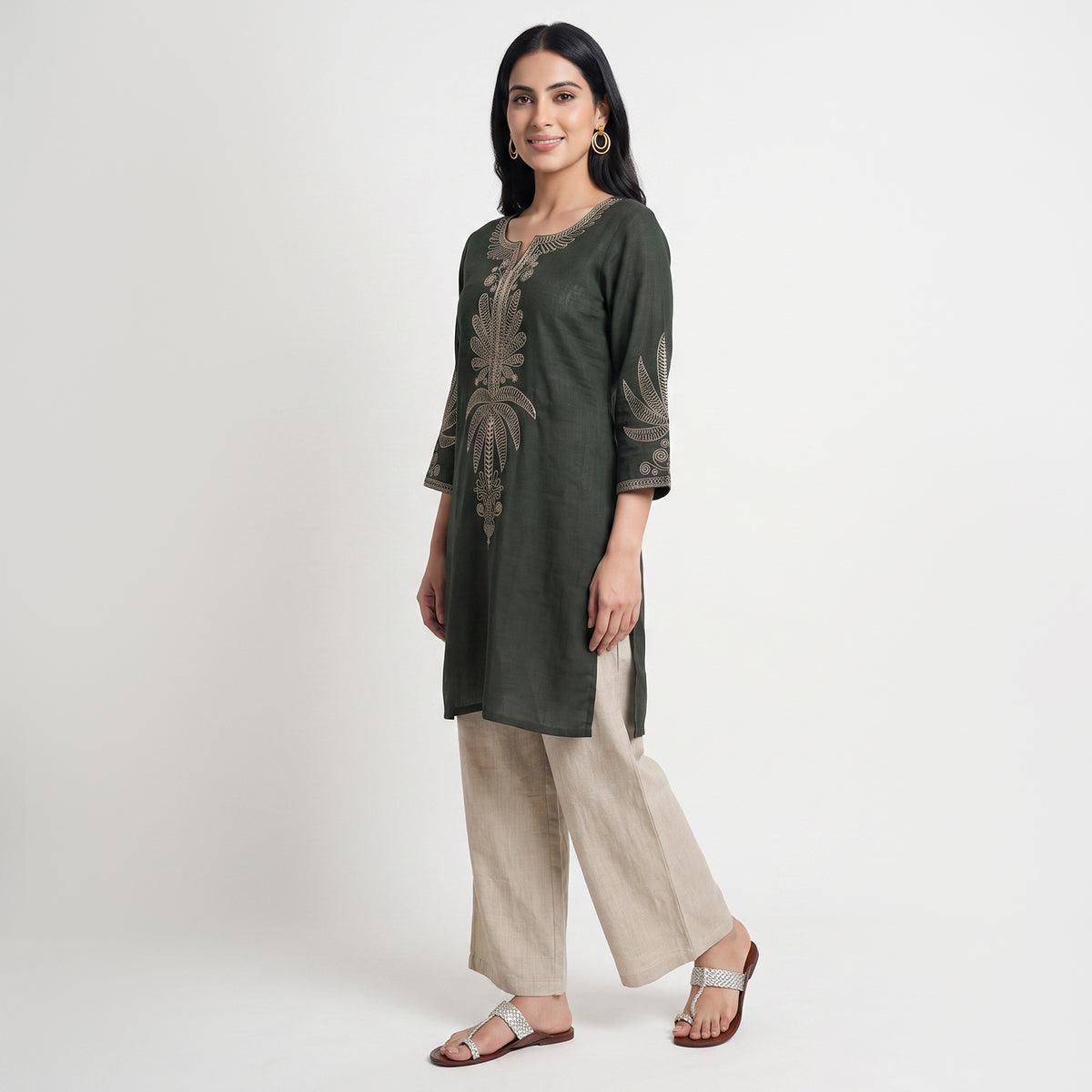 Solid Straight Kurta