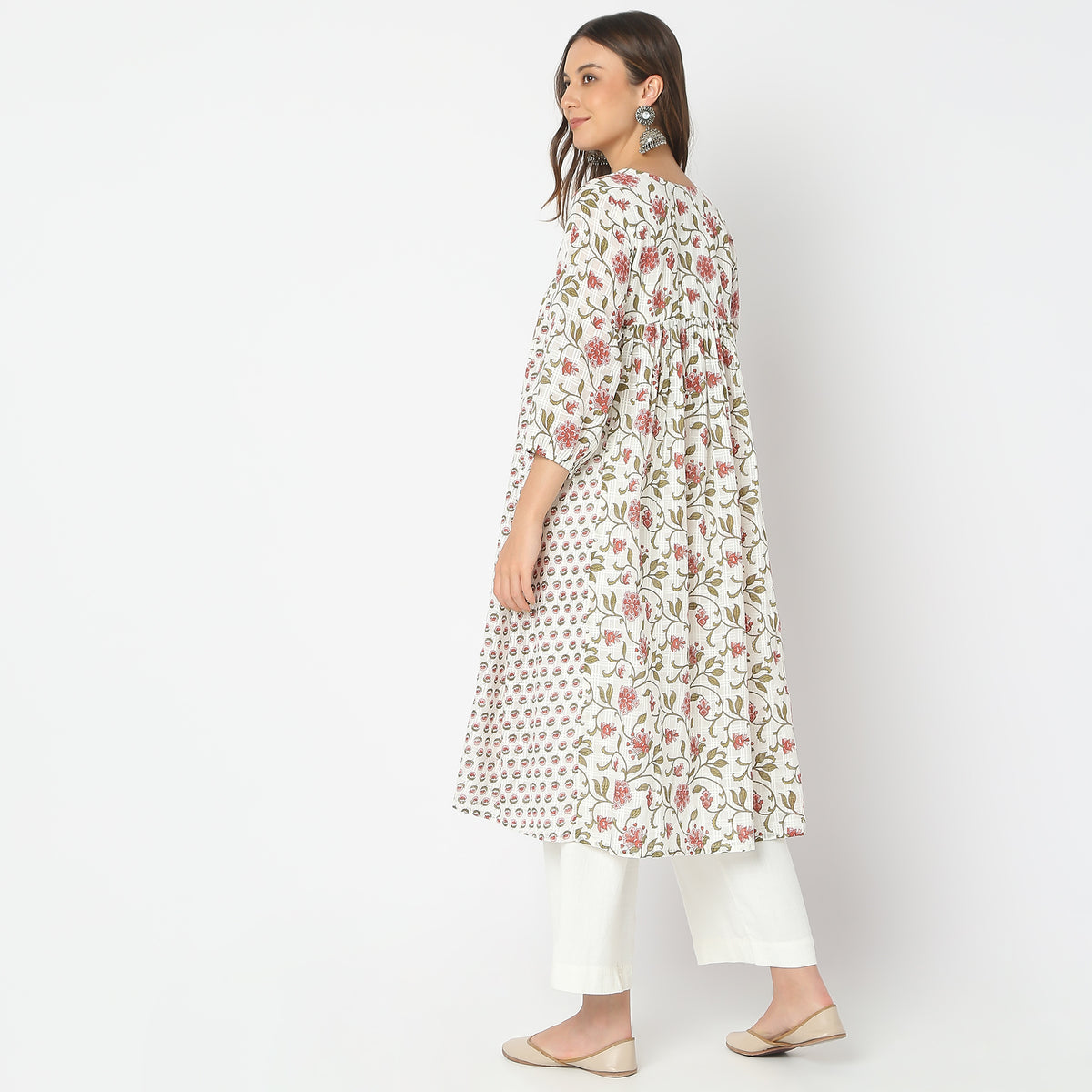 Flare Fit Printed Kurta