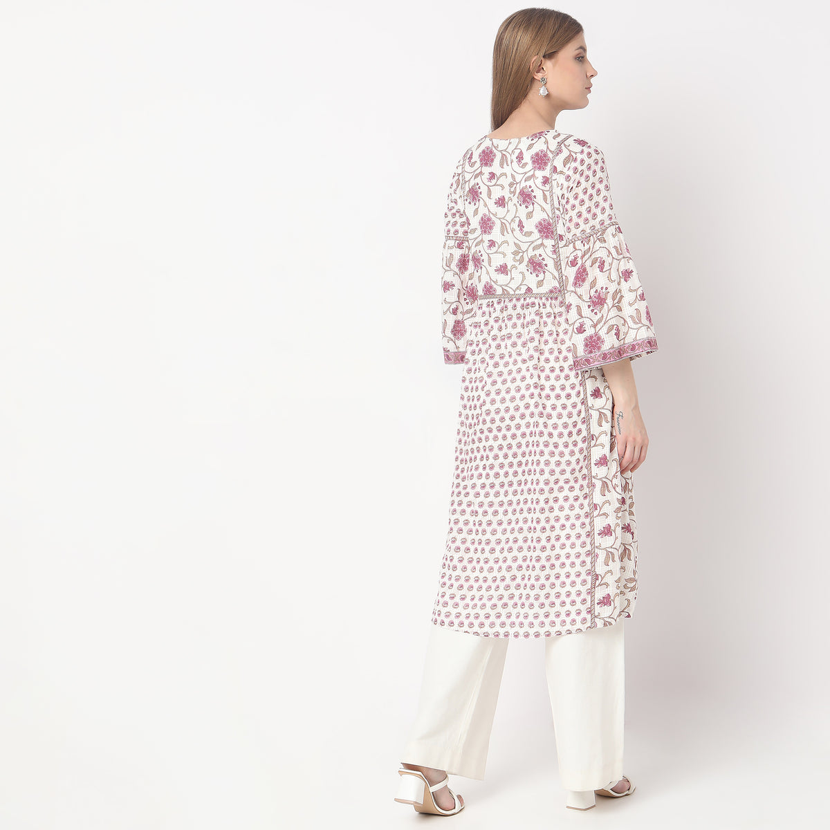 Flare Fit Printed Kurta