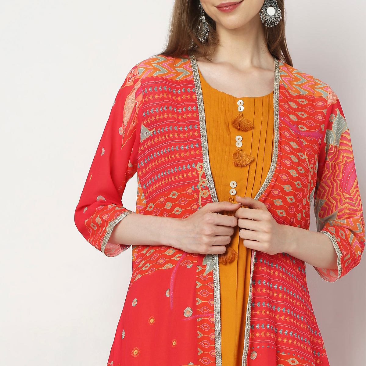 Flare Fit Printed Kurta