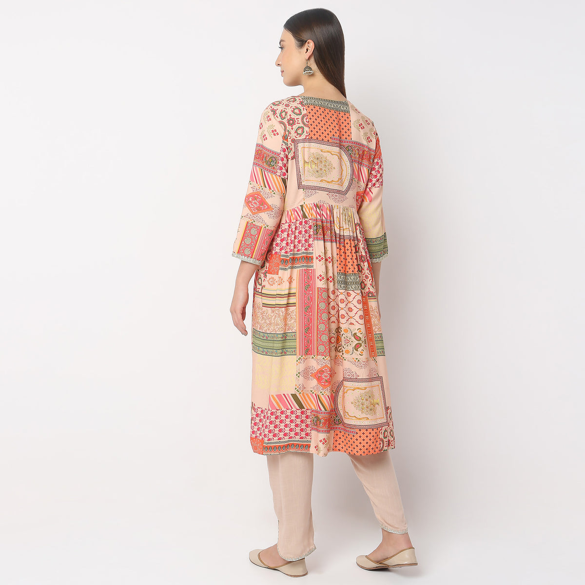 Flare Fit Printed Kurta