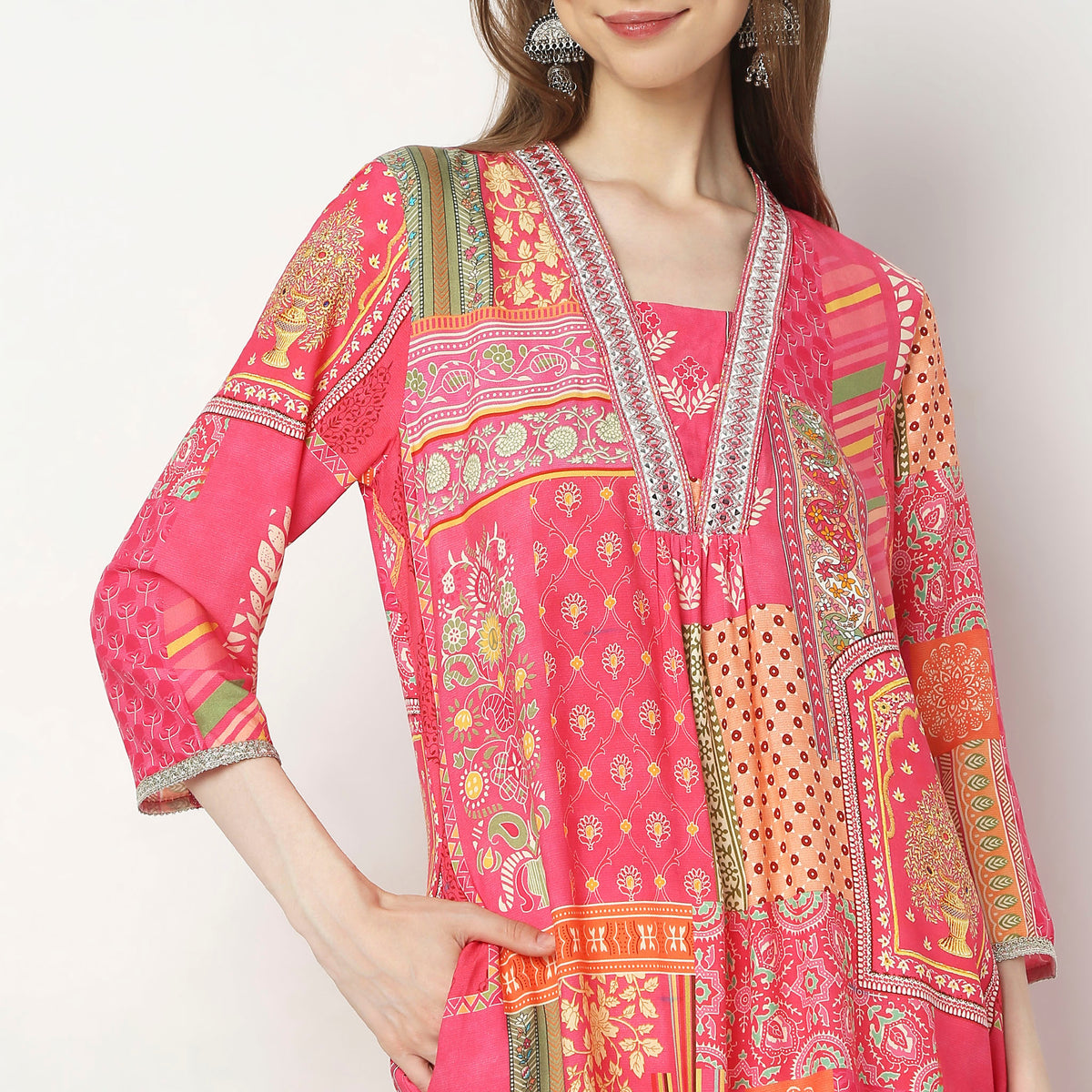 Flare Fit Printed Kurta