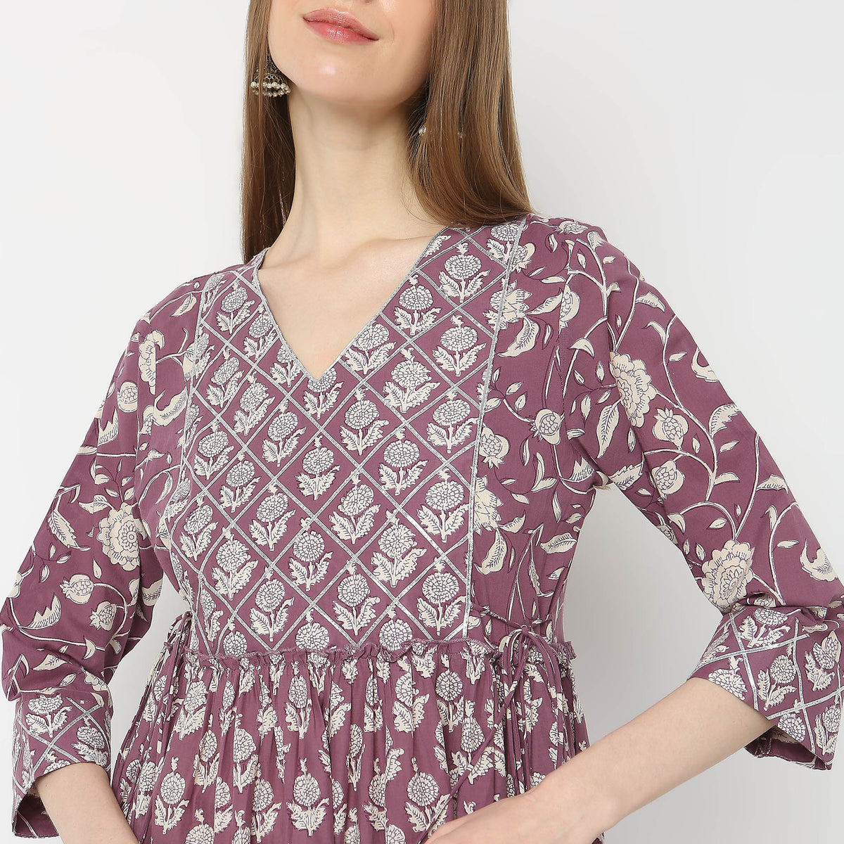 Flare Fit Printed Kurta