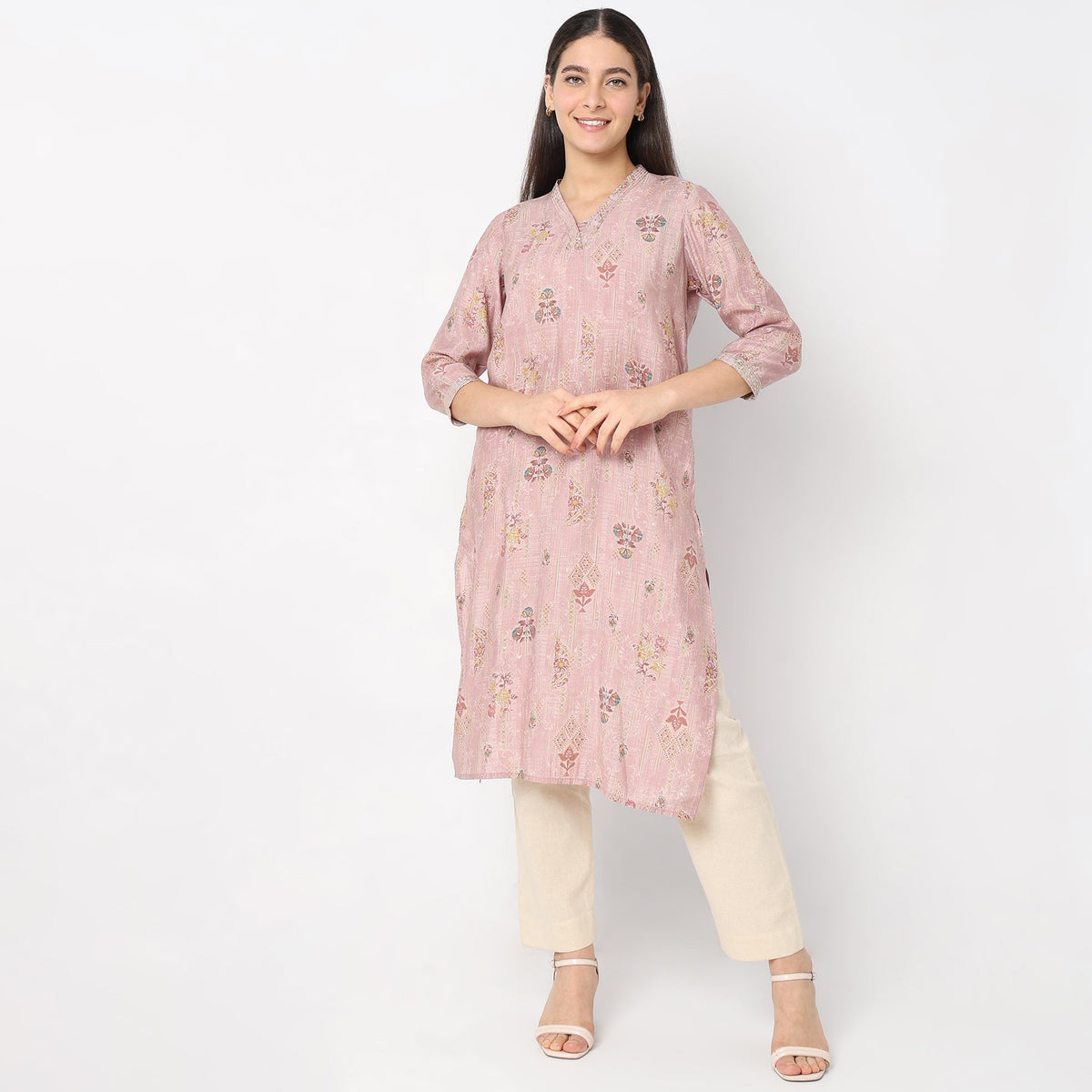 Regular Fit Printed Kurta