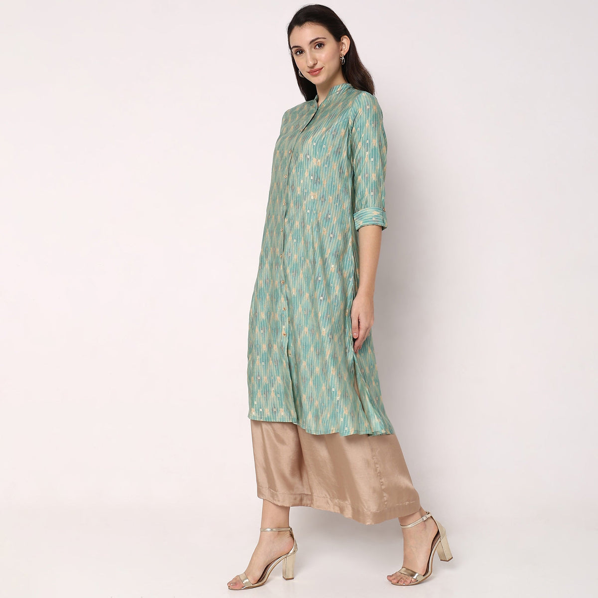 Flare Fit Printed Kurta