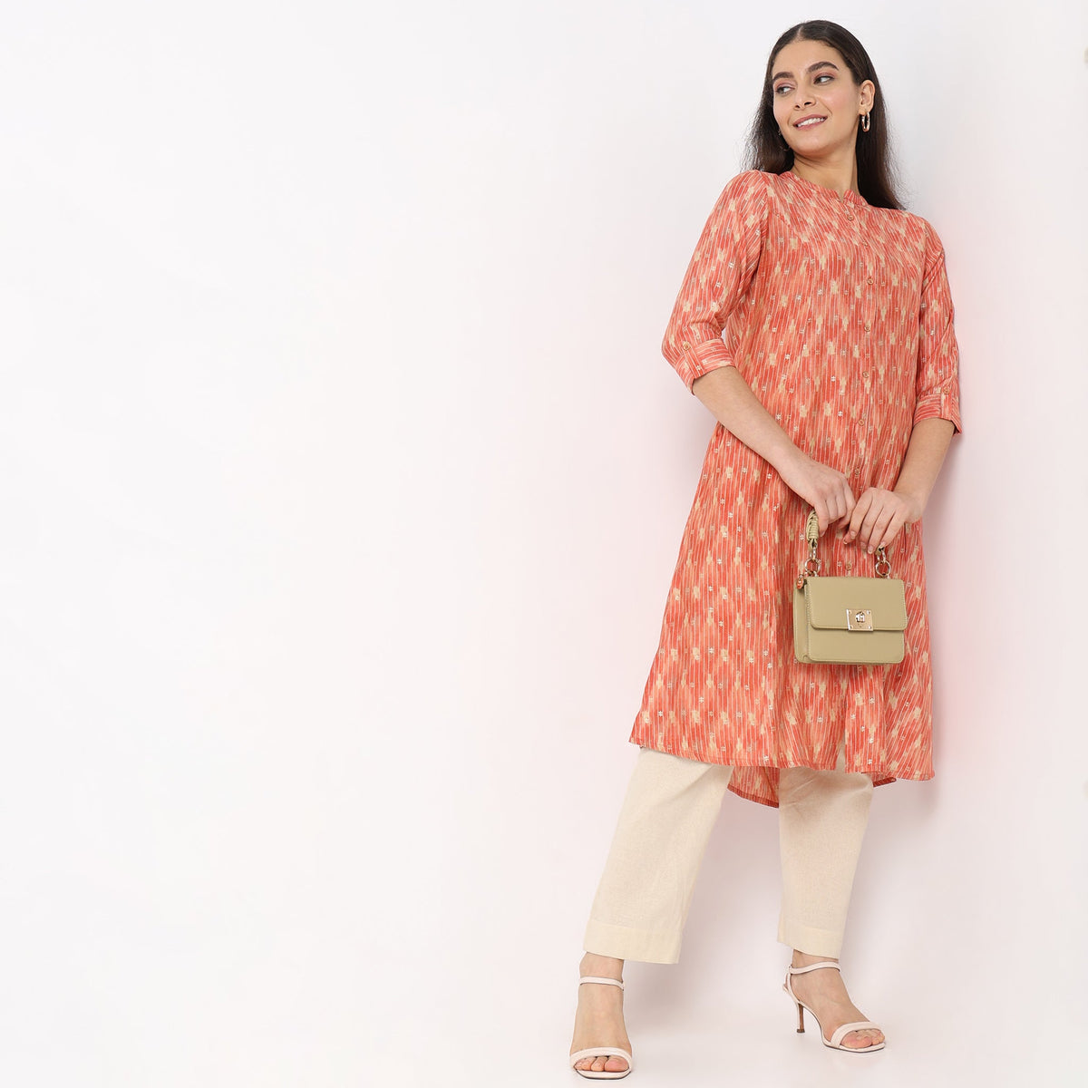 Flare Fit Printed Kurta