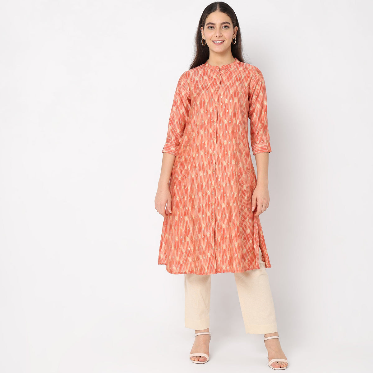 Flare Fit Printed Kurta