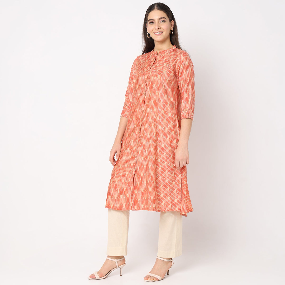 Flare Fit Printed Kurta