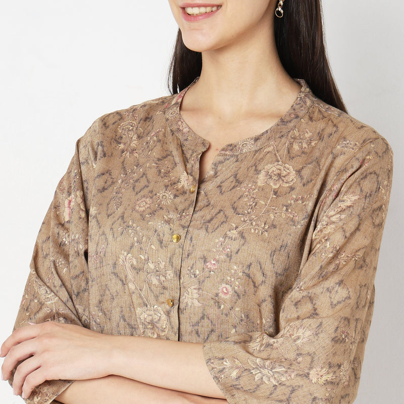 Regular Fit Printed Kurta