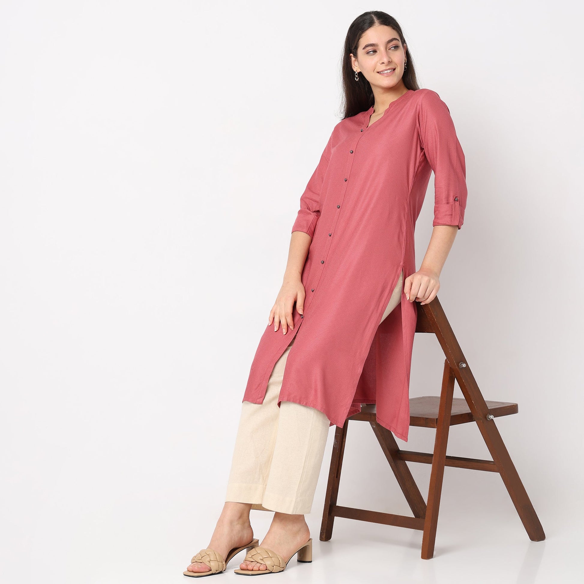 Flare Fit Printed Kurta