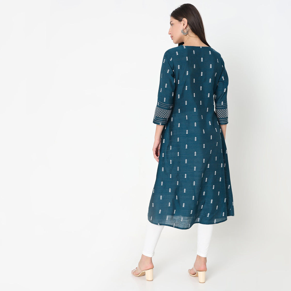 Flare Fit Printed Kurta