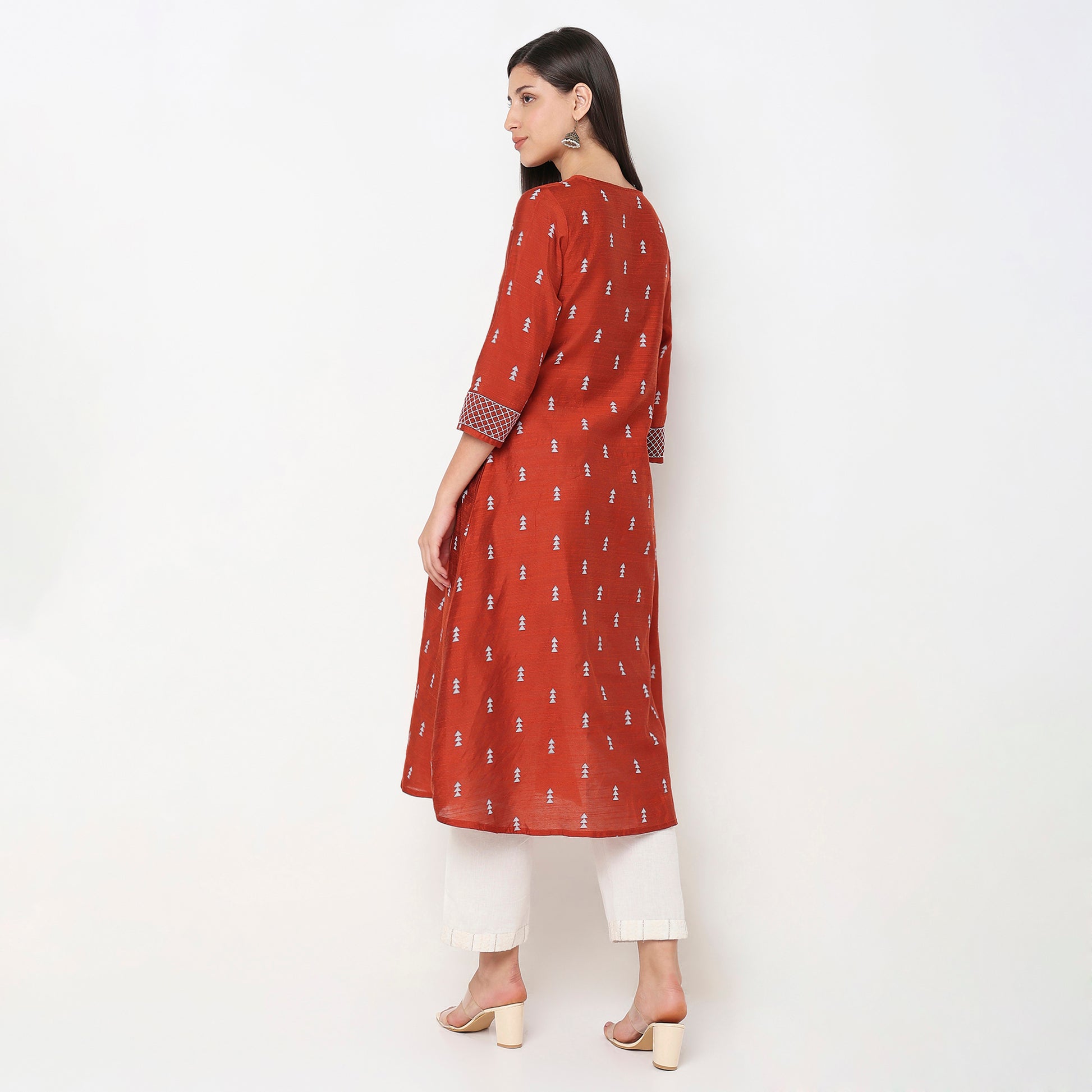 Flare Fit Printed Kurta