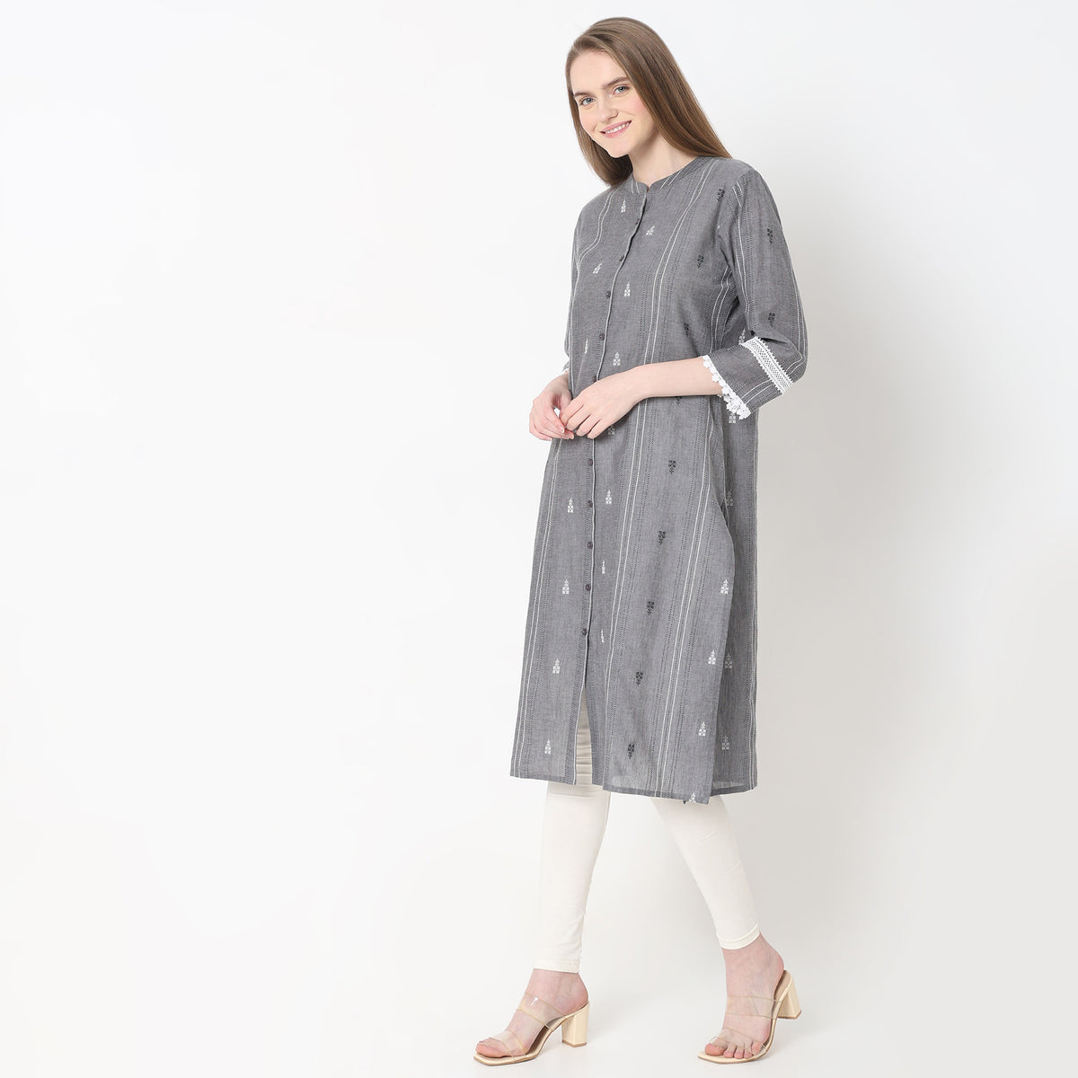 Flare Fit Printed Kurta