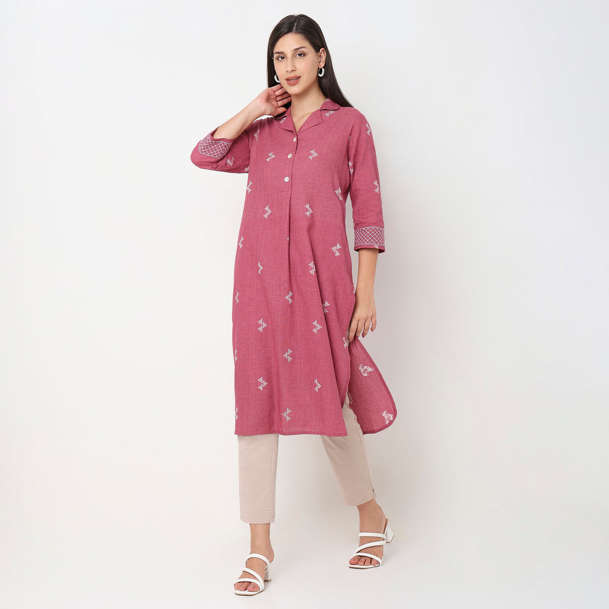 Flare Fit Printed Kurta