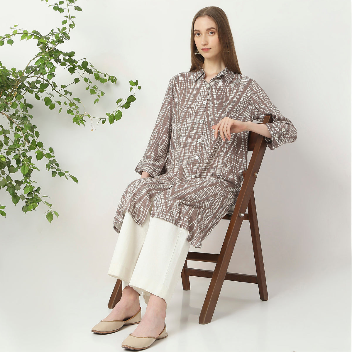 Straight Fit Printed Kurta