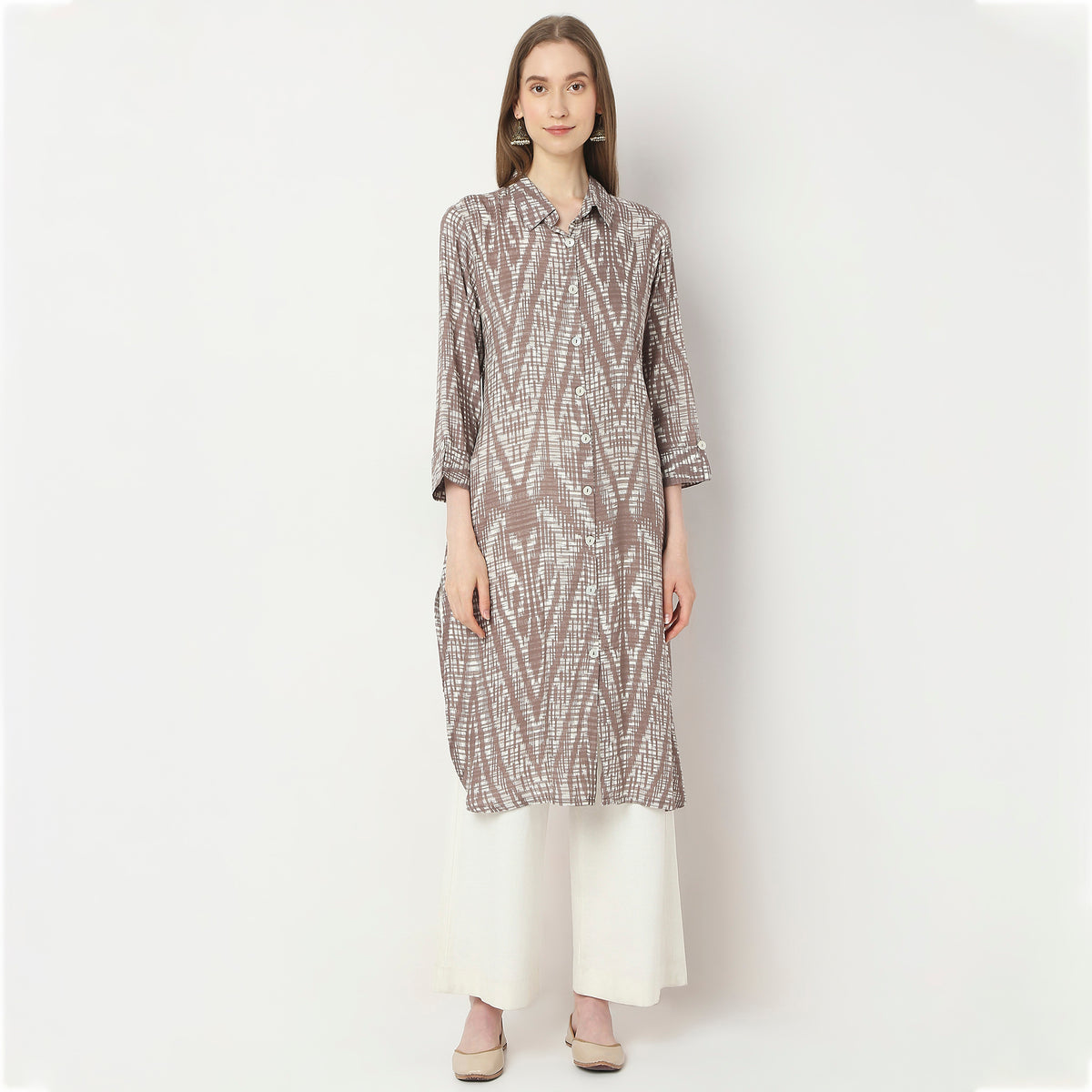 Straight Fit Printed Kurta