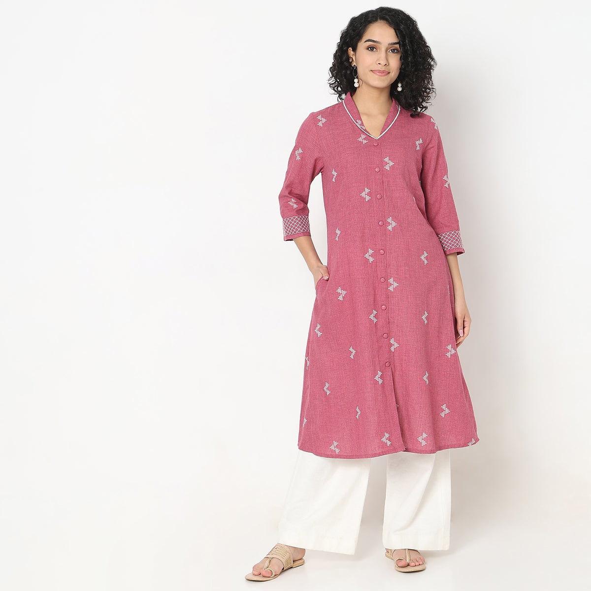 Straight Fit Printed Kurta