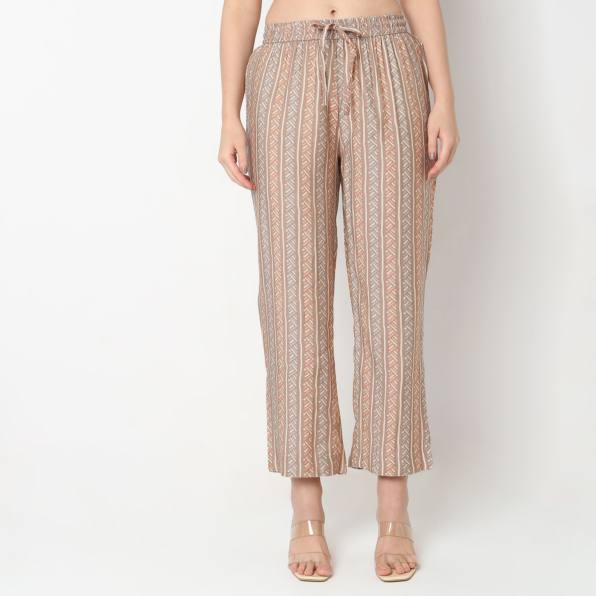 Flare Fit Printed Kurta with Pant Set