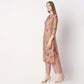 Regular Fit Printed Band Collar Kurta with Pant Set