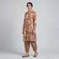 Printed Collar Kurta with Pant Set