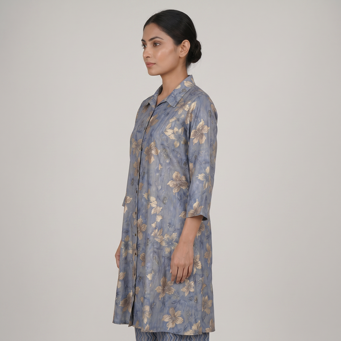Printed Straight Kurta with Pant Set