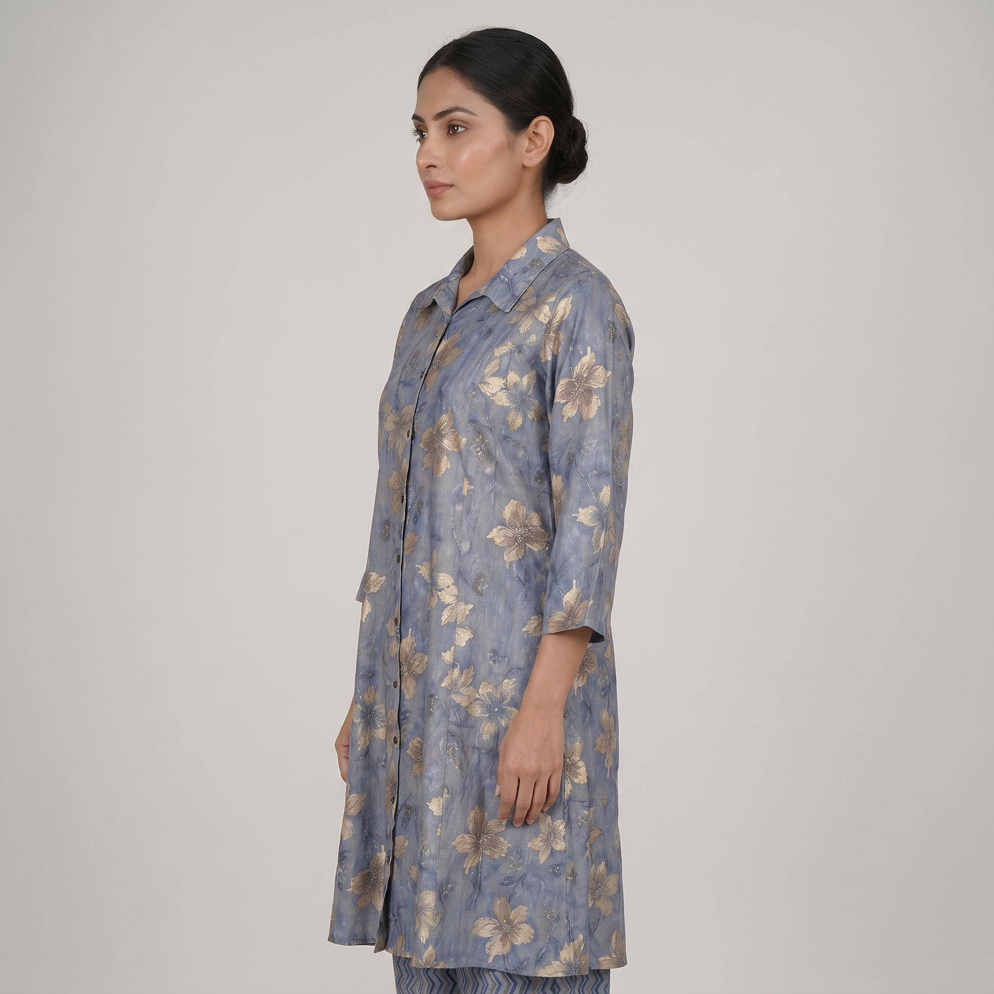 Printed Straight Kurta with Pant Set