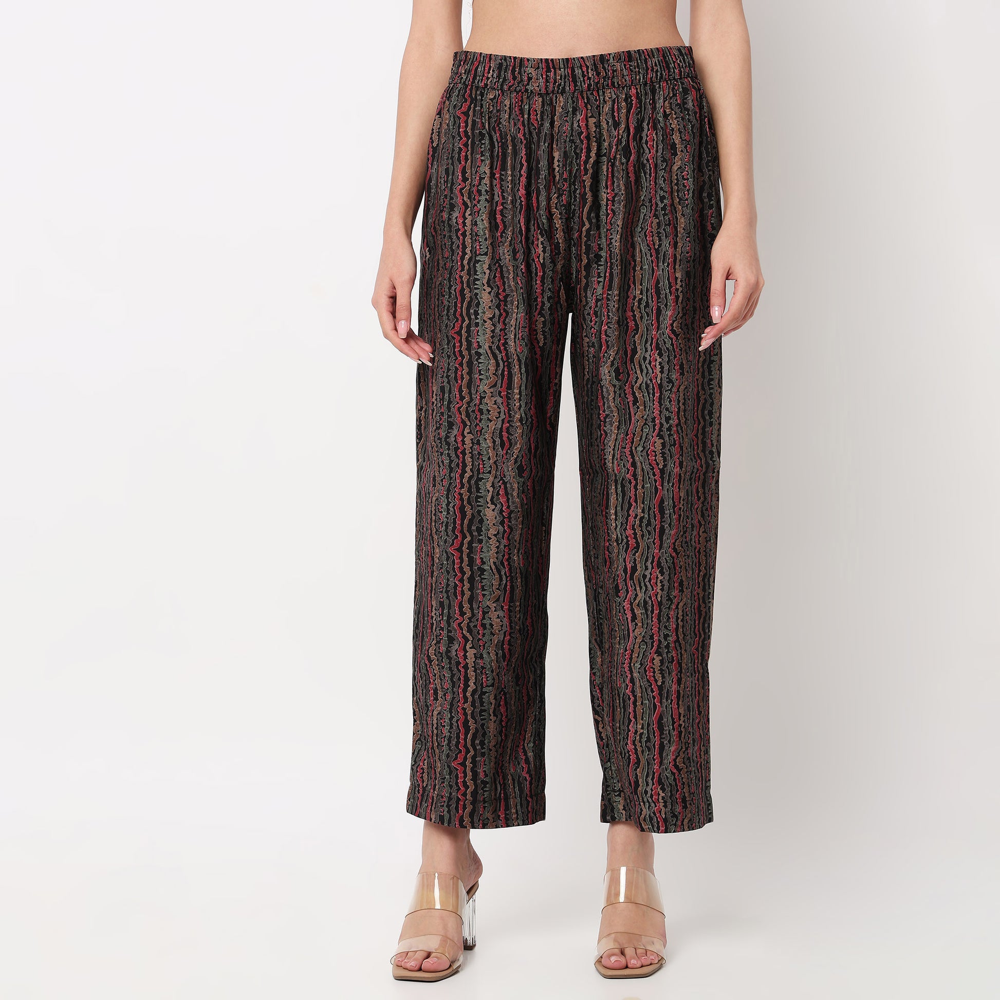 V-Neck Printed Kurta with Pant Sets