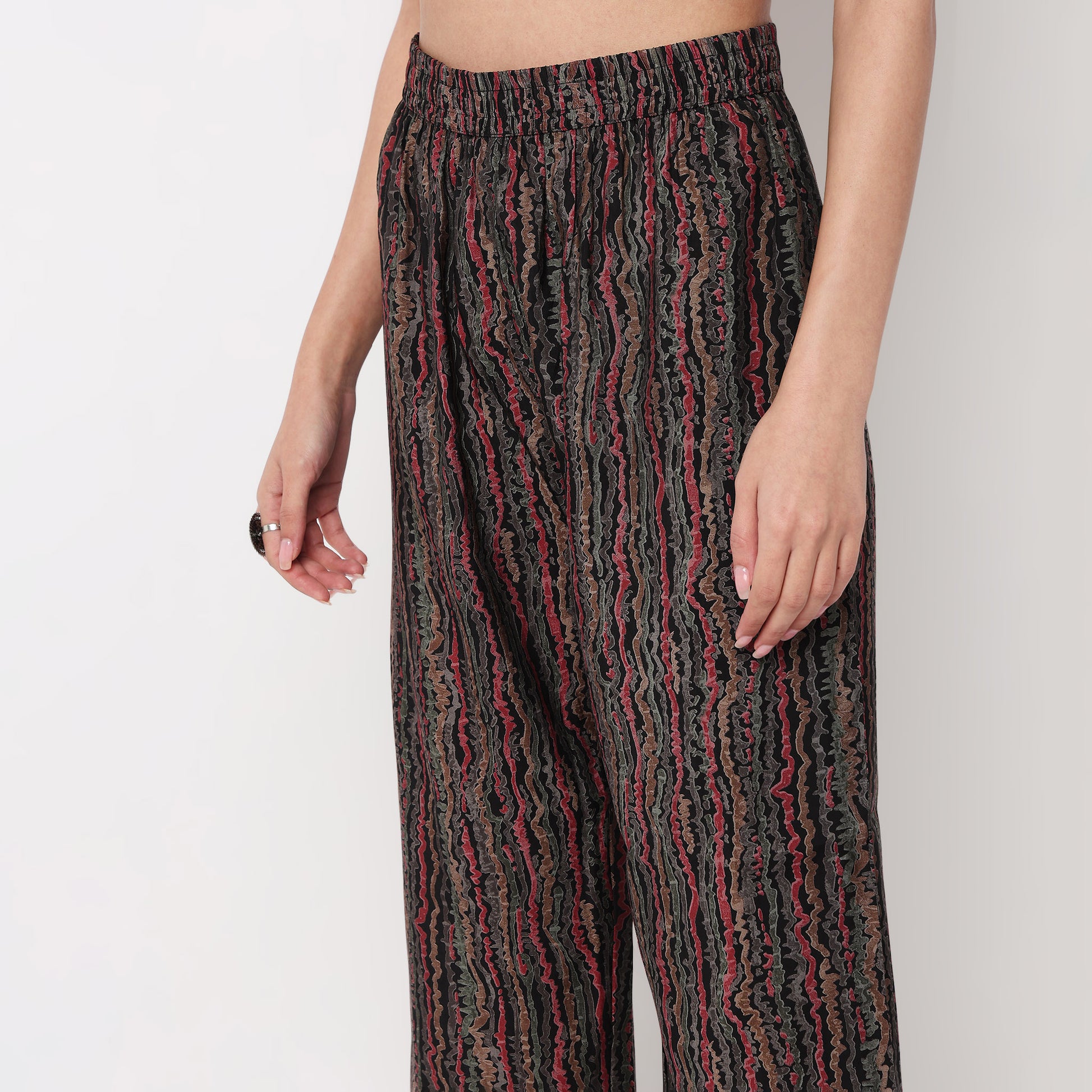 V-Neck Printed Kurta with Pant Sets