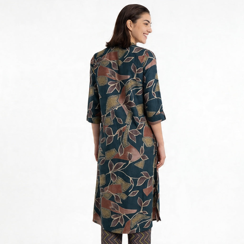 Printed Straight Kurta with Pant Set