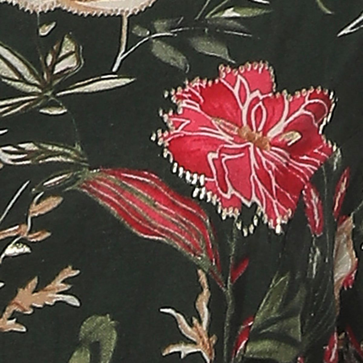 Printed Band Neck Ethnic Sets