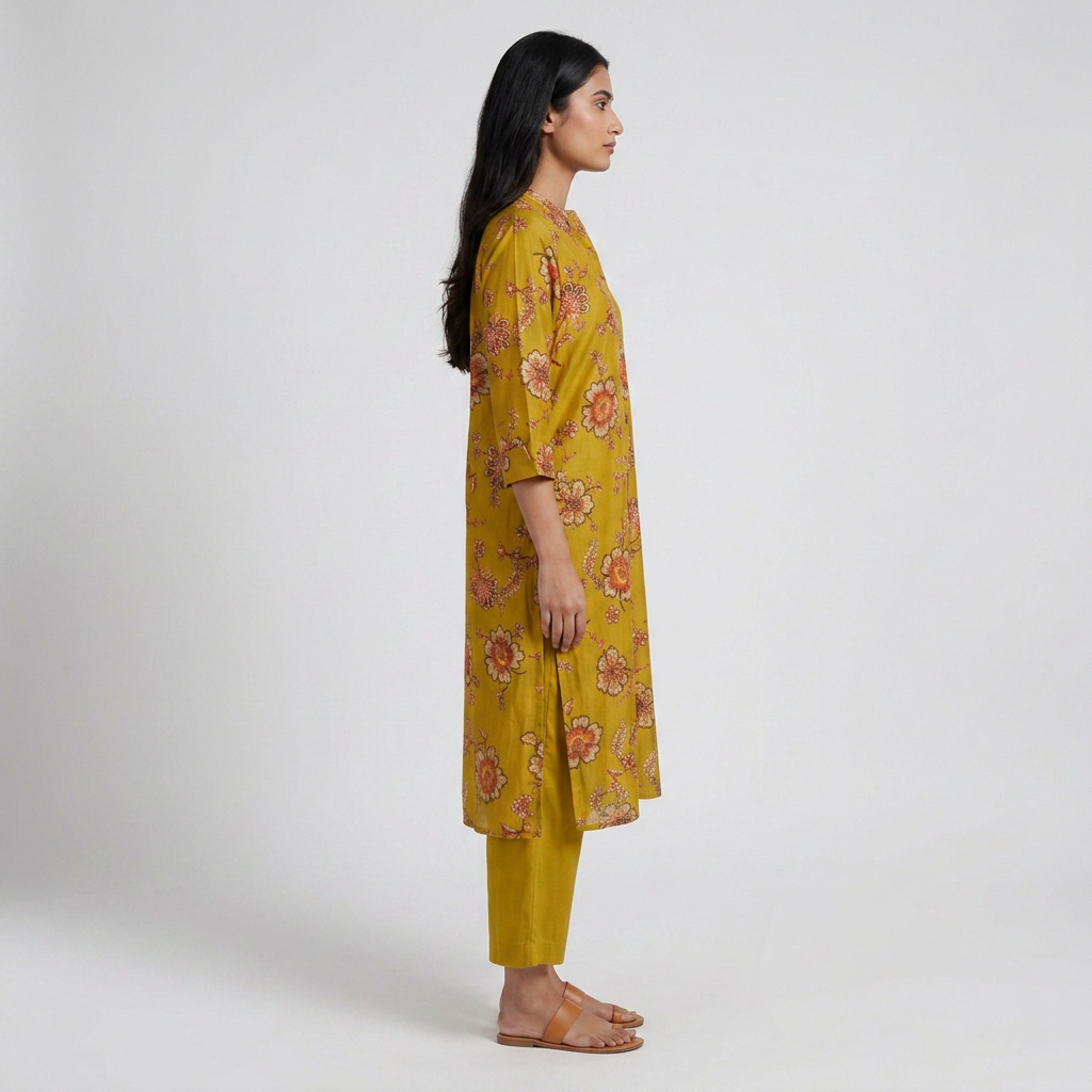 Printed Flared Kurta with Pant Set