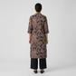 Printed Band Neck Kurta with Pant Set