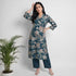 Printed V-Neck Flared Ethnic Sets
