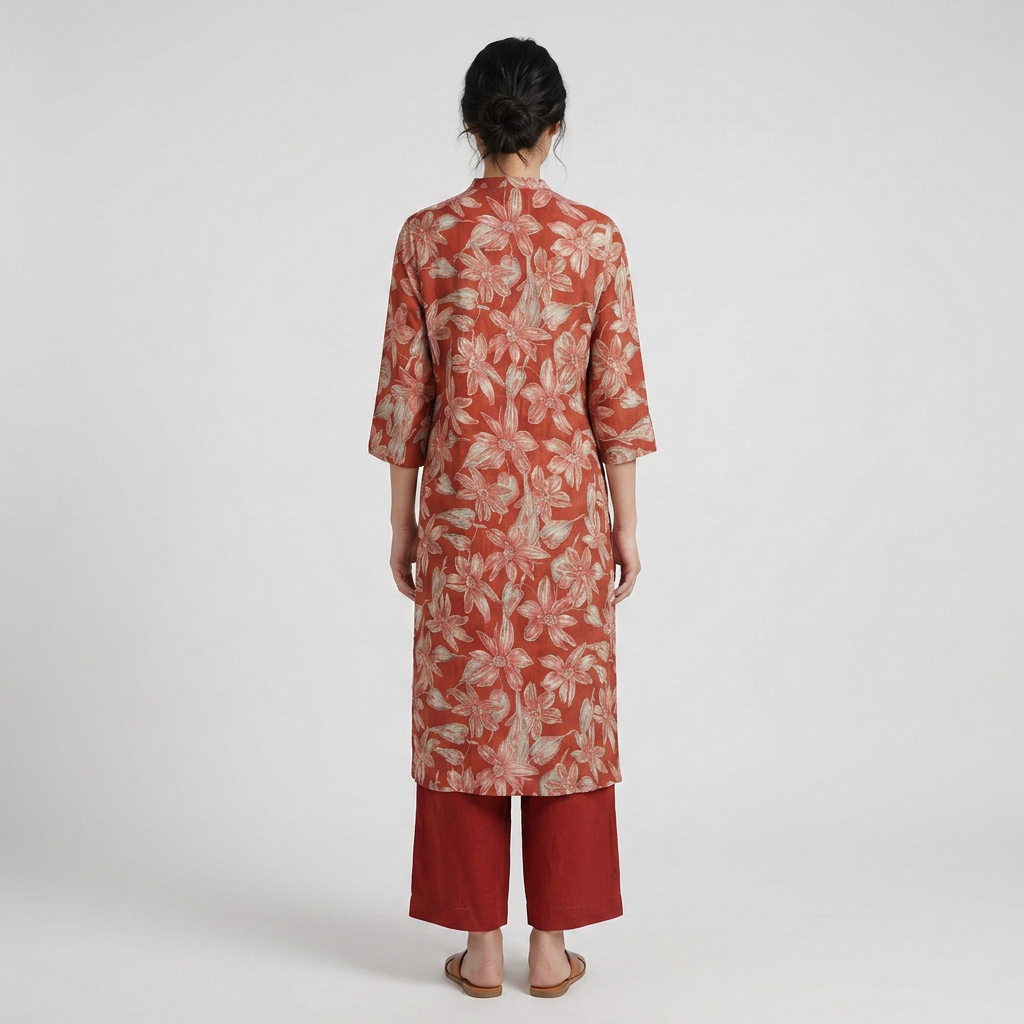 Printed Flared Kurta with Pant Set
