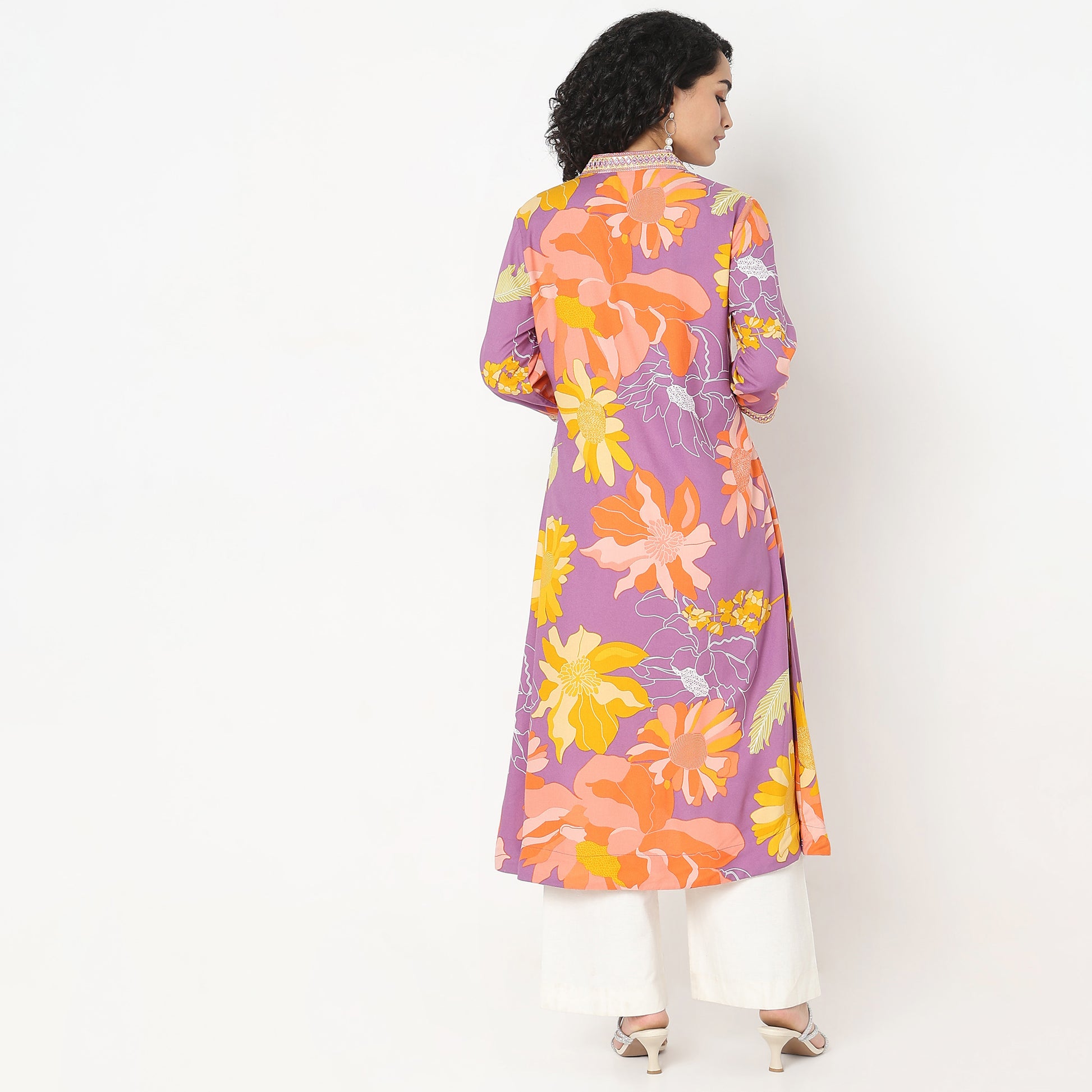 Flare Fit Printed Kurta