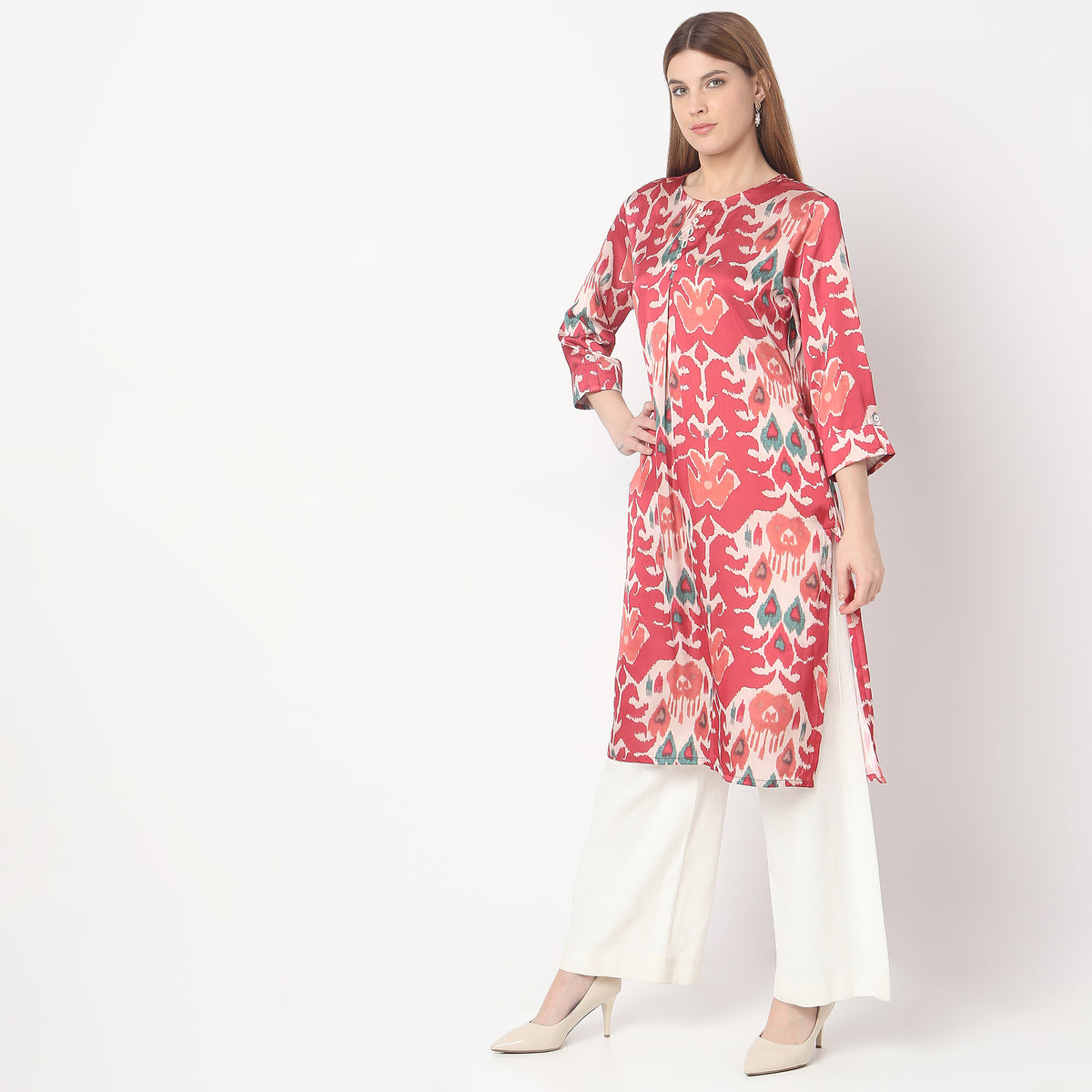 Flare Fit Printed Kurta