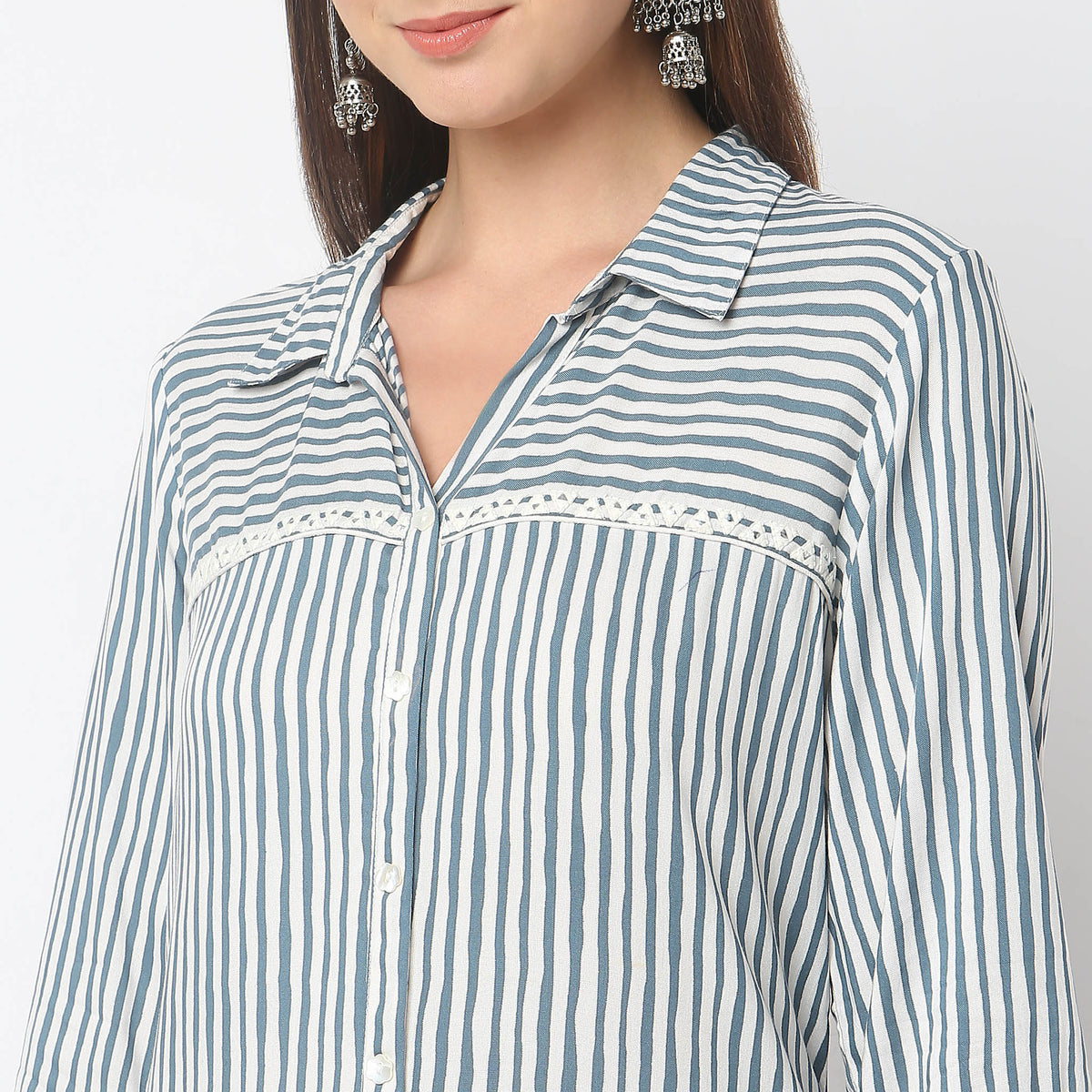 Straight Fit Striped Kurta