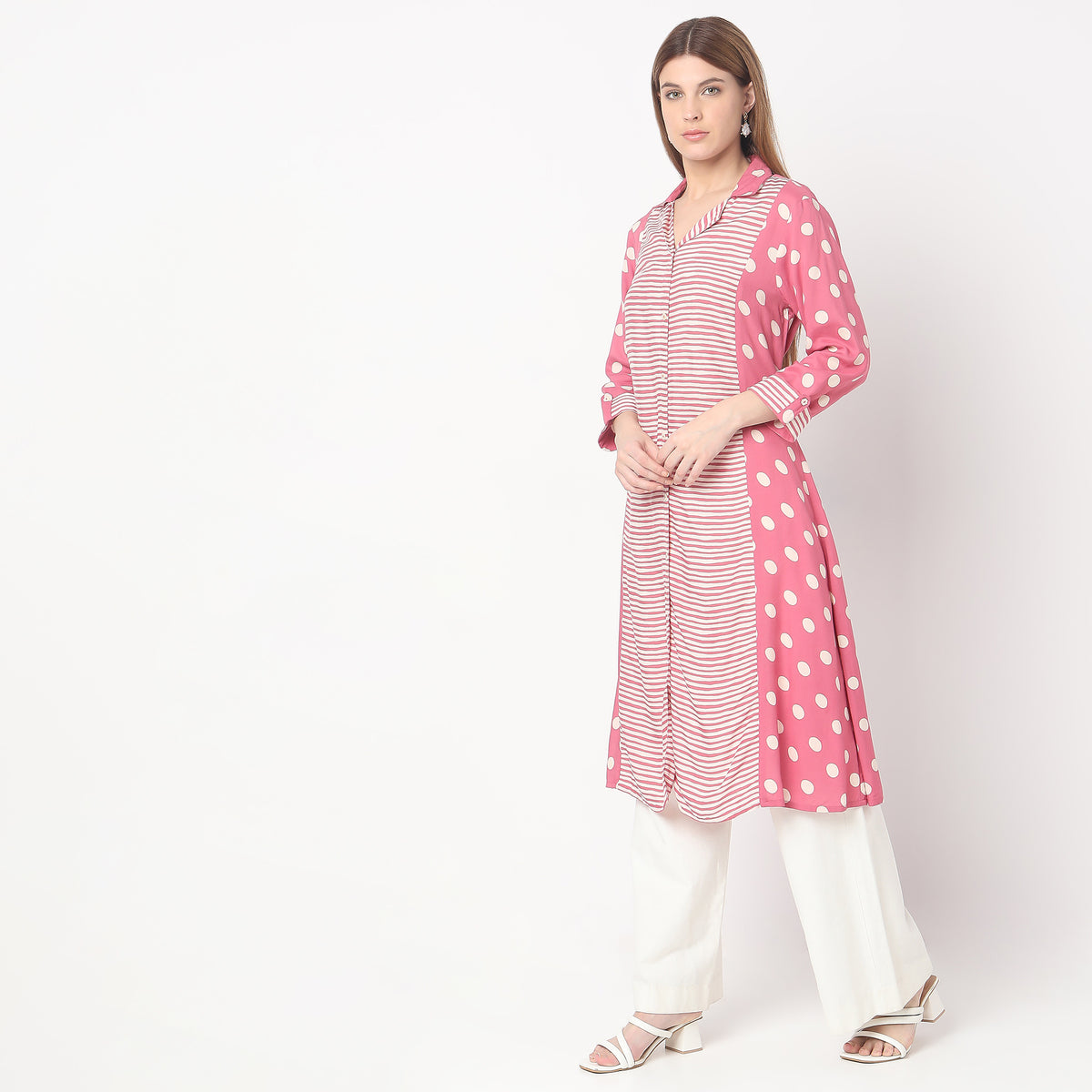 Flare Fit Printed Kurta