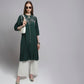 Flare Fit Embroidered Kurta