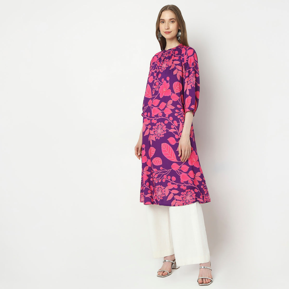 Flare Fit Printed Kurta