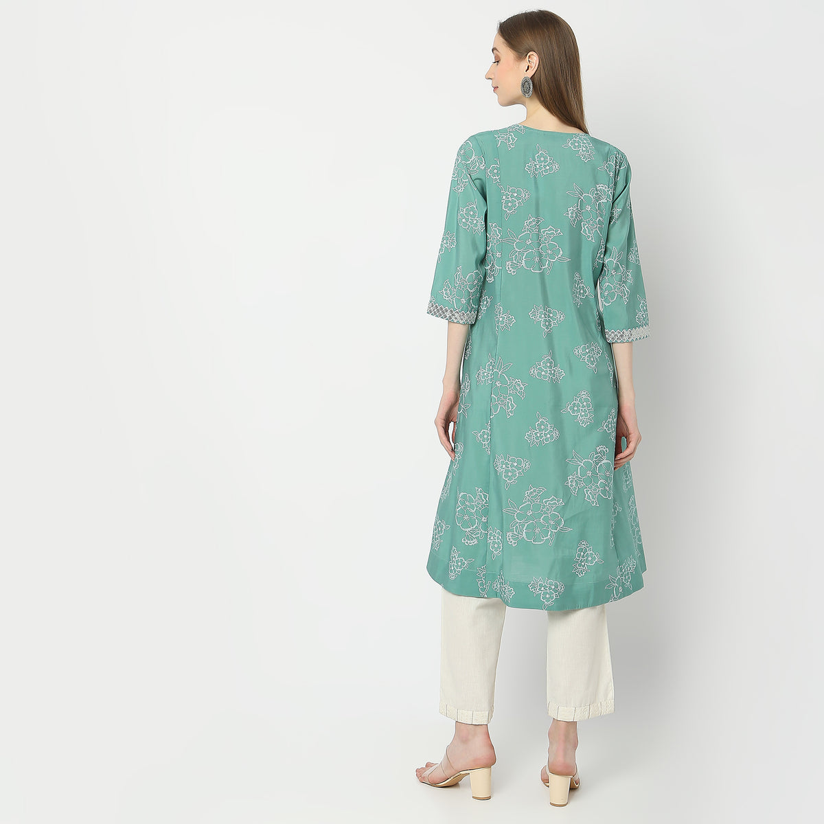 Flare Fit Printed Kurta