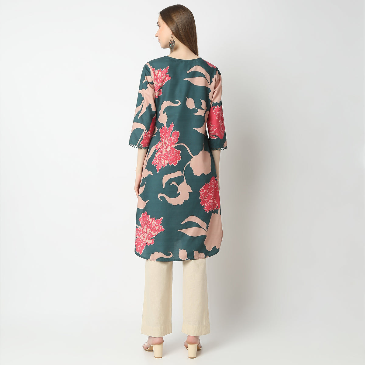 Flare Fit Printed Kurta